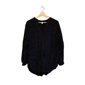Old Navy polka dot blouse